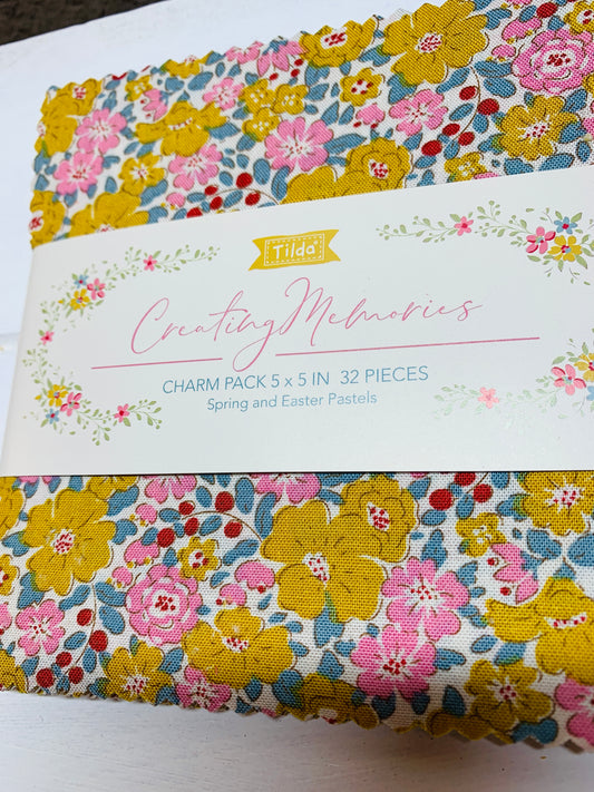 Tilda - Charm Pack - Creating Memories - SPRING/EASTER